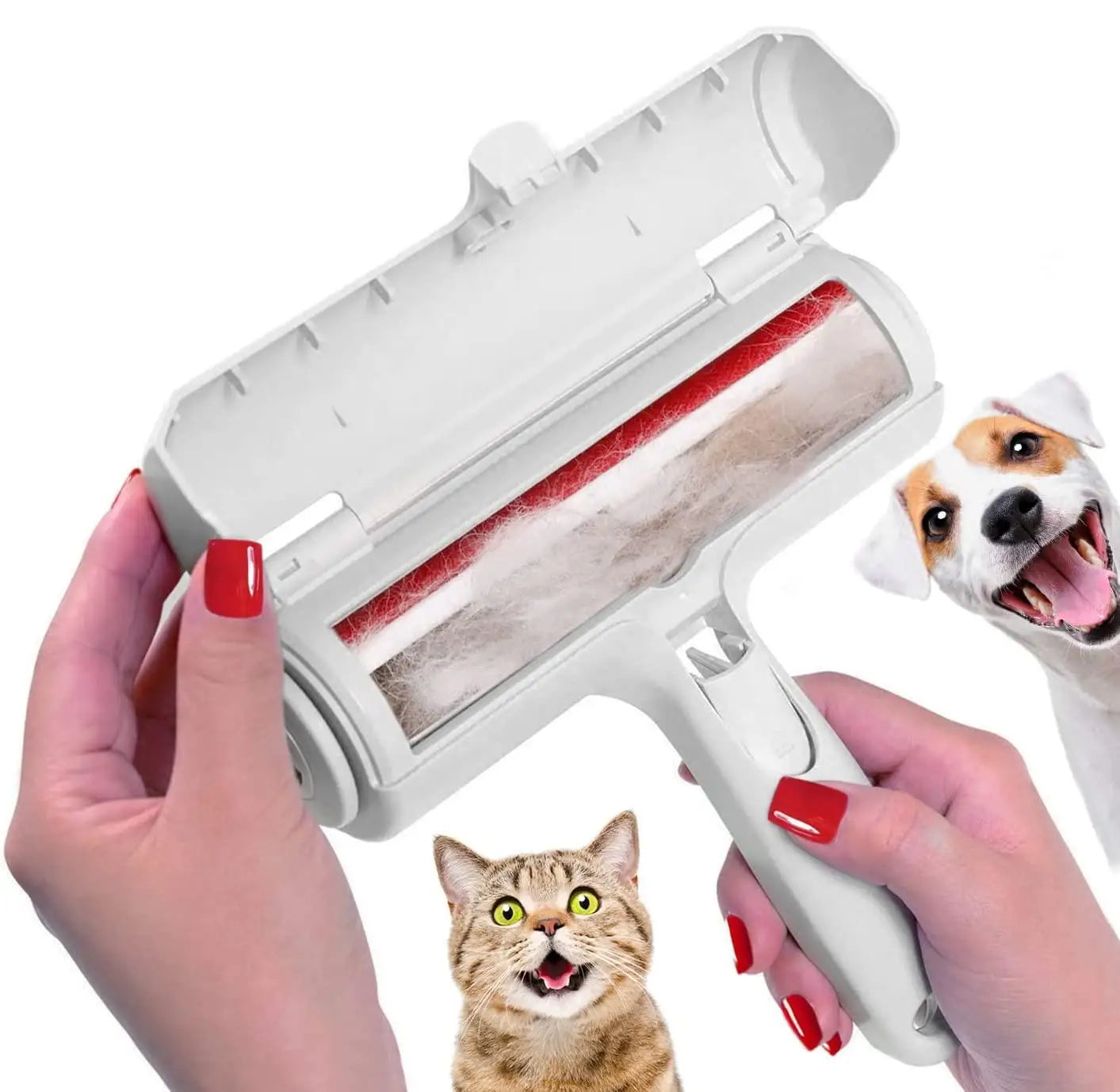 Pet Hair Remover Roller - Self-Cleaning Fur Removal Tool for Dogs and Cats - Efficient Solution for Furniture Care