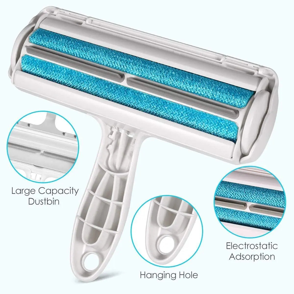 Pet Hair Remover Roller - Self-Cleaning Fur Removal Tool for Dogs and Cats - Efficient Solution for Furniture Care