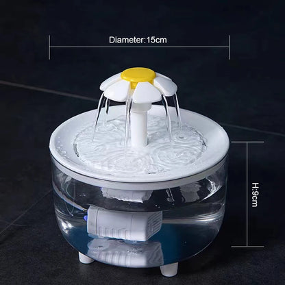 Pets Water Fountain Auto Filter USB Electric Mute Cat Drinker Bowl 1200Ml Recirculate Filtring Drinker for Cats Water Dispenser