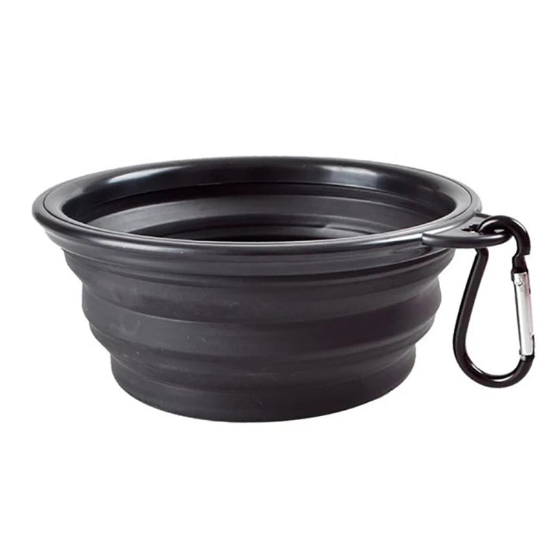 350/1000Ml Large Collapsible Dog Pet Folding Silicone Bowl Outdoor Travel Portable Puppy Food Container Feeder Dish Bowl