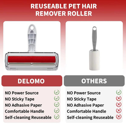 Pet Hair Remover Roller - Self-Cleaning Fur Removal Tool for Dogs and Cats - Efficient Solution for Furniture Care