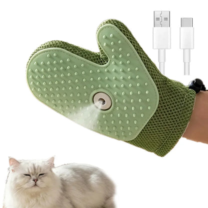 3-in-1 Electric Pet Grooming Brush with Steam and Spray for Cats and Dogs - Hair Removal and Massage Comb